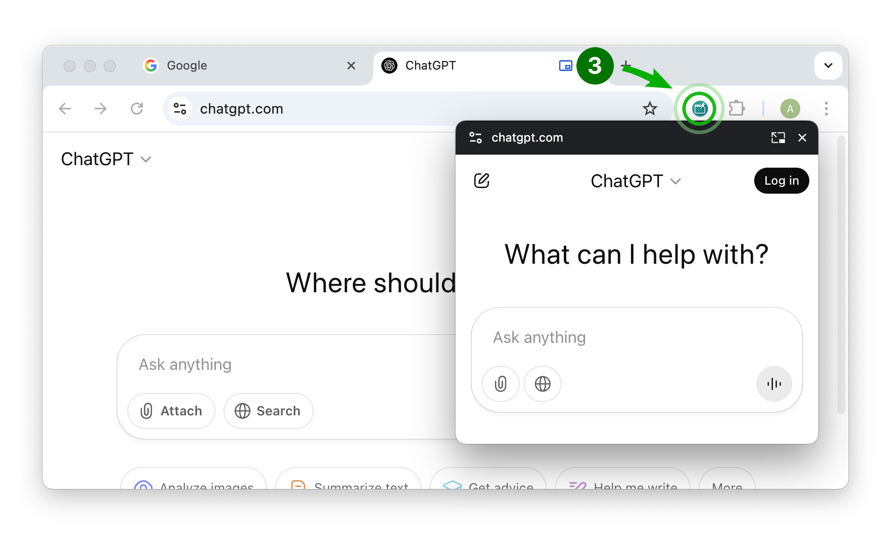 Opening the current page in an Always-on-Top Window